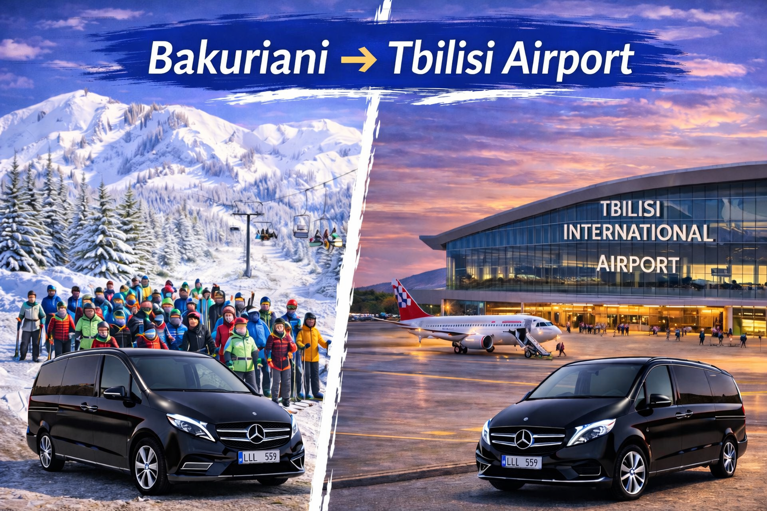 Bakuriani to Tbilisi Airport Private transfer