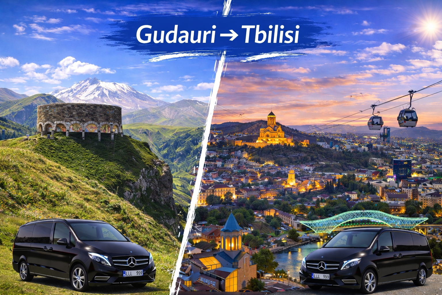 Gudauri to Tbilisi Private Transfer