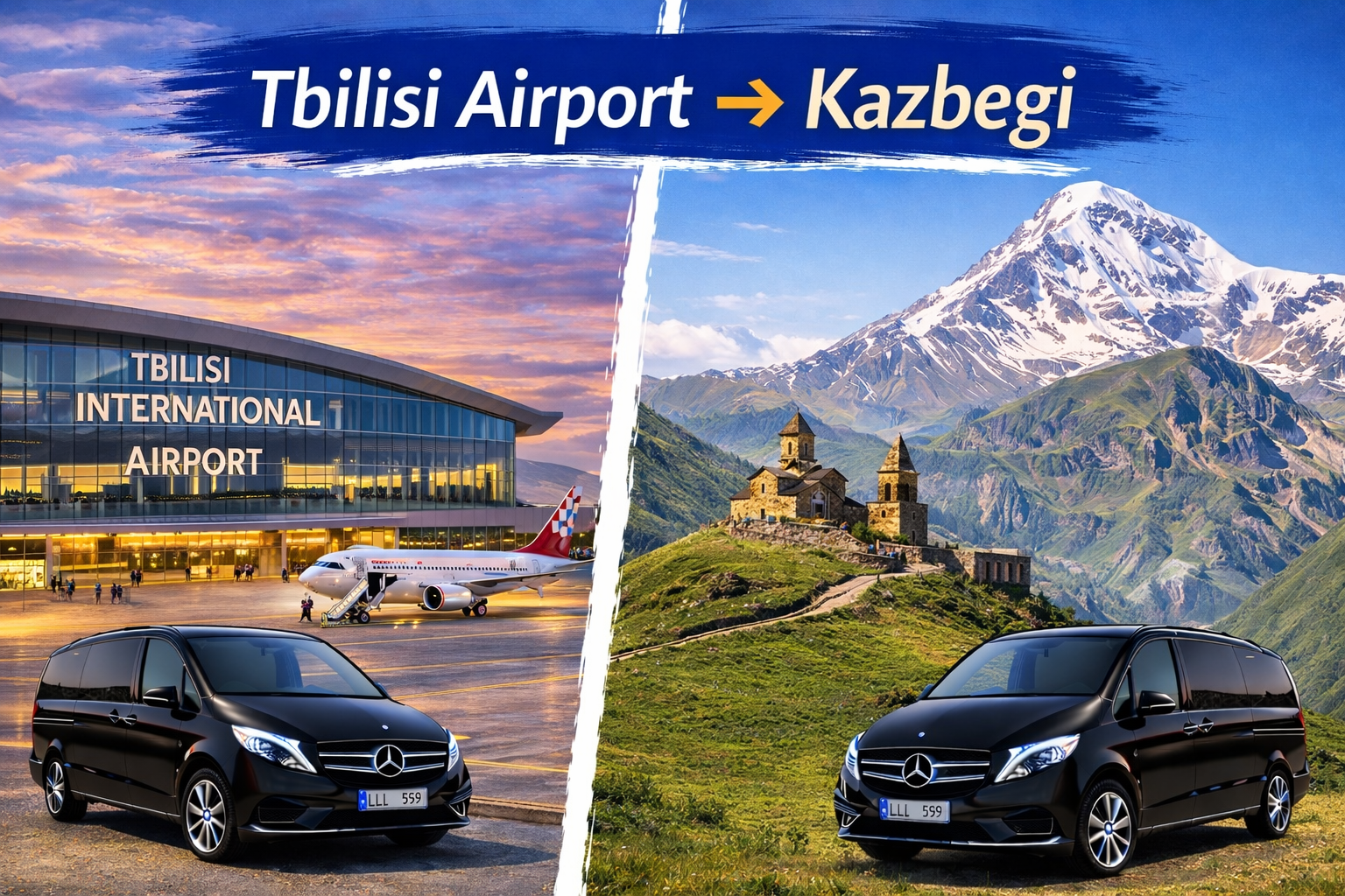 Tbilisi Airport to Kazbegi Private Transfer