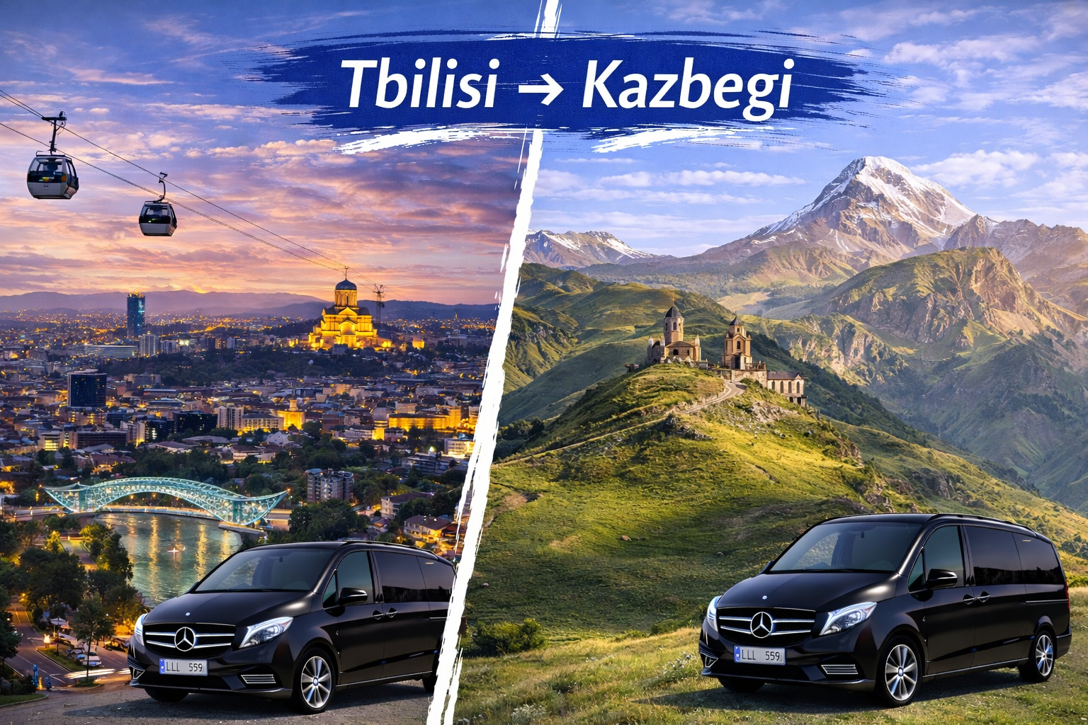 Tbilisi to Kazbegi Private Transfers